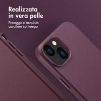 Accezz Cover in Pelle con MagSafe Apple iPhone 13 - Heath Purple
