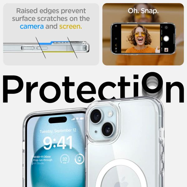 Spigen Cover Posteriore Ultra Ibrida con MagSafe Apple iPhone 15 - White