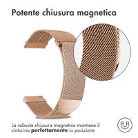 imoshion Cinturino milanese magnetico  - Attacco universale 20 mm - Taglia S - Oro rosa
