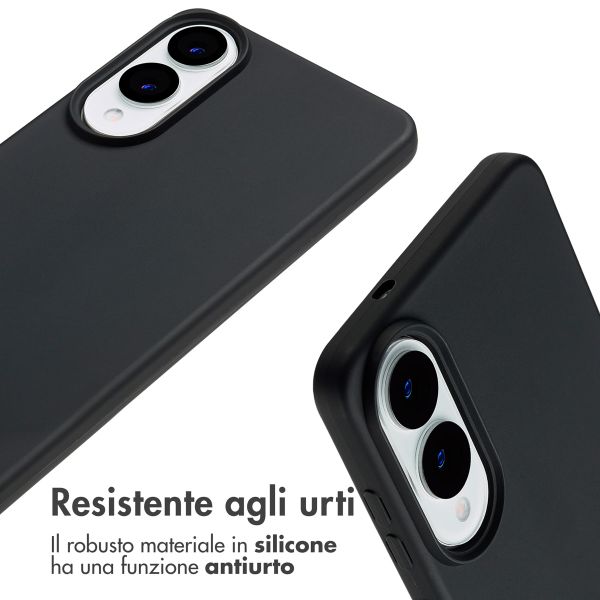imoshion Cover in Silicone con Cordino Samsung Galaxy S25 Edge - Nero
