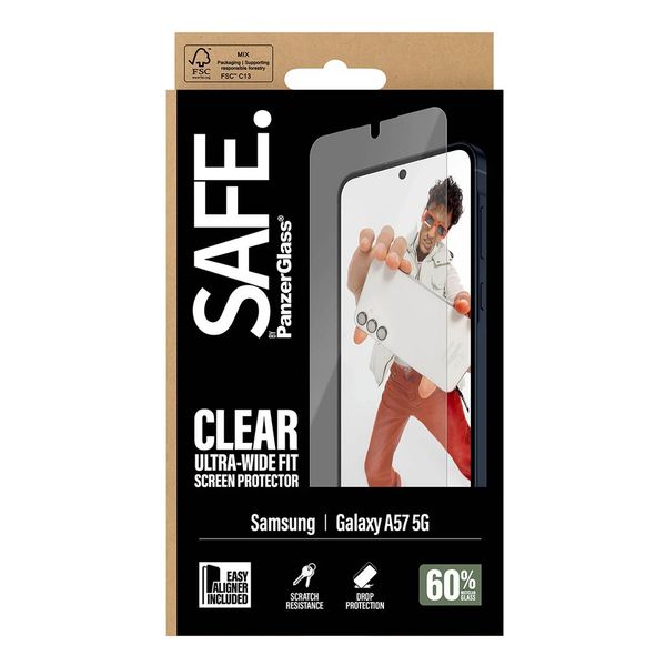 SAFE by PanzerGlass Vetro temperato ultra-wide Fit con applicatore Samsung Galaxy A57 (5G)