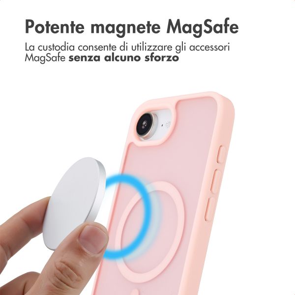 imoshion Cover posteriore Color Guard con MagSafe Apple iPhone 17e / 16e - Rosa chiaro