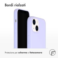 Accezz Cover in silicone liquido con MagSafe Apple iPhone 14 / 13 - Viola