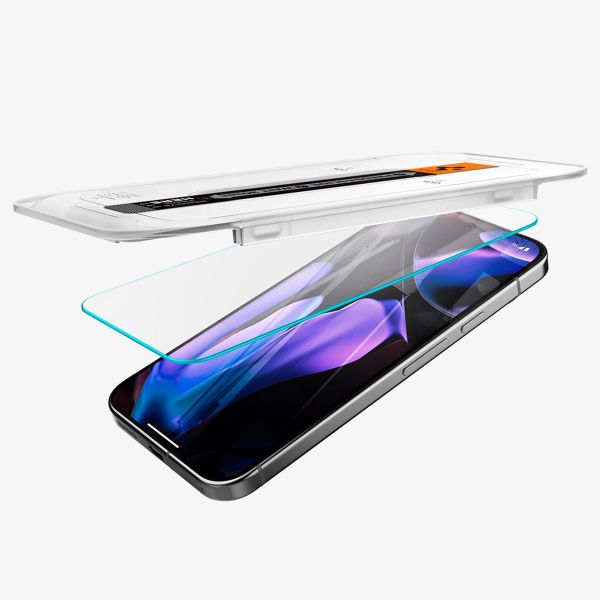 Spigen Vetro temperato GLAStR EZ Fit, confezione da 2 + Applicatore Google Pixel 9 / 9 Pro / 10 / 10 Pro