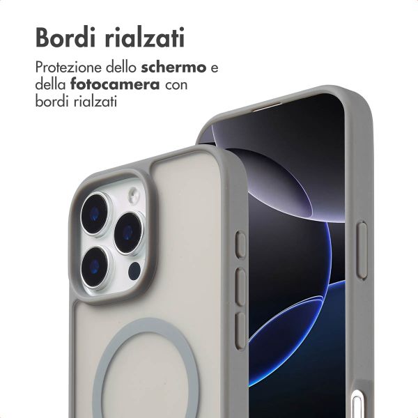 imoshion Cover posteriore Color Guard con MagSafe Apple iPhone 16 Pro Max - Grigio