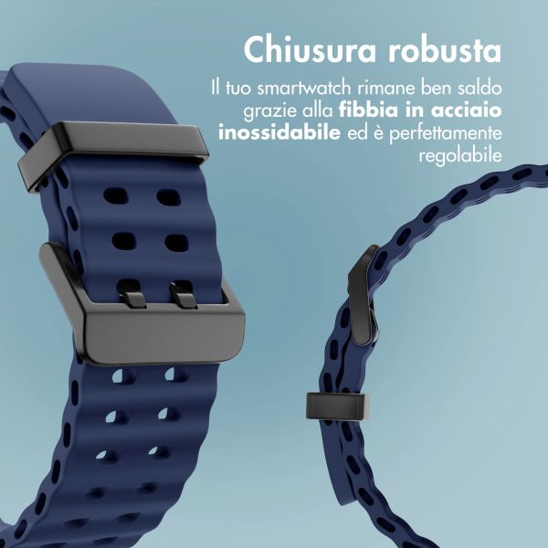 imoshion Cinturino Ocean in silicone Samsung Galaxy Watch Ultra (2024/2025) - Midnight Blue