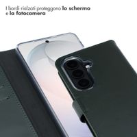 Selencia Cover a libro in vera pelle Samsung Galaxy S26 - Verde