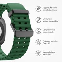 imoshion Cinturino Ocean in silicone Samsung Galaxy Watch Ultra (2024/2025) - Verde scuro