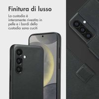 Accezz Cover in pelle 2 in 1 con MagSafe Samsung Galaxy S24 - Onyx Black