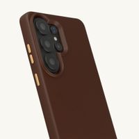 Selencia Cover posteriore Rivièra con MagSafe con ganci rimovibili Samsung Galaxy S26 Ultra - Choco Brown