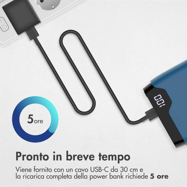 imoshion Powerbank - 20.000 mAh - Quick Charge e Power Delivery - Blu