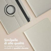 imoshion Cover Girevole a 360° Apple iPad 9 (2021) 10.2 pollici / iPad 8 (2020) 10.2 pollici / iPad 7 (2019) 10.2 pollici - Grigio