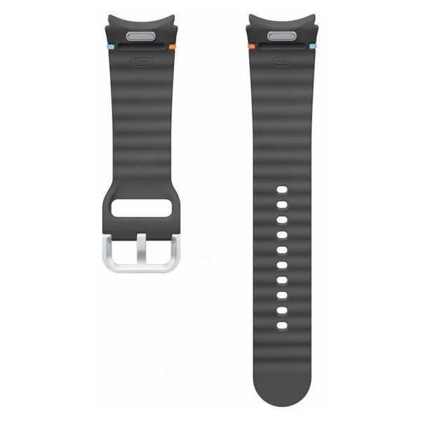 Samsung Cinturino Sport originale Samsung Galaxy Watch 4 / 5 / 6 / 7 / FE (20 mm) - Taglia M/L - Dark Gray