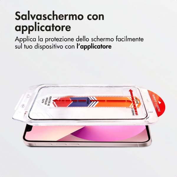 Accezz Protezione schermo in vetro temperato con applicatore - 2-pack Apple iPhone 17e / 16e / 15 / 14 / 13 / 13 Pro