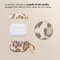 Selencia Cover Sabi stampa pantera  Apple Airpods 3 - Soft Ivory