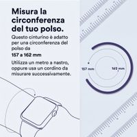 Apple Cinturino Solo intrecciato Apple Watch | 38/40/41/42 mm - Taglia 5 - Light Blue