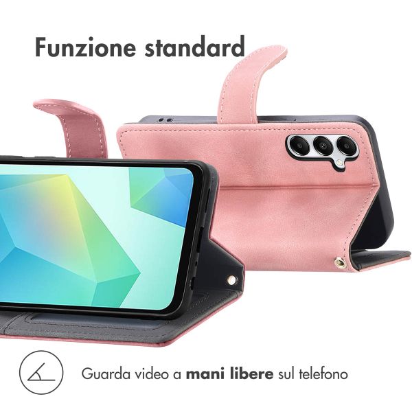imoshion Cover a libro con Cordino Samsung Galaxy A17 (5G) / (4G) - Rosa
