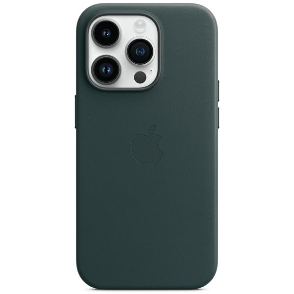 Apple Cover Posteriore in Pelle con MagSafe Apple iPhone 14 Pro - Forest Green